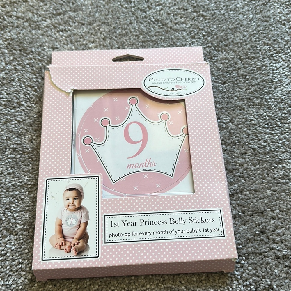 Child to Cherish 1st Year Princess Belly Stickers